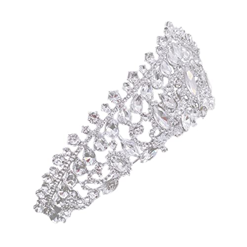 OATIPHO Braut Tiara mit Funkelnden Kristallen Stabiler Sitz Einfach zu Tragen Geeignet für Hochzeit Festlichkeiten und Fotoshootings Damen Haarschmuck für Besondere Anlässe von OATIPHO