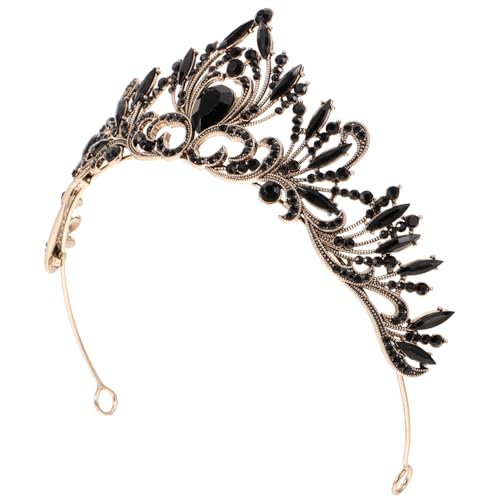 OATIPHO Brautkrone Haarschmuck Für Die Hochzeit Strasskrone Für Mädchen Kronen-stirnband Braut-strasskrone Kronen-haarband Kronenkopfschmuck Strass-haarschmuck Zubehör Barock- Strasssteine von OATIPHO