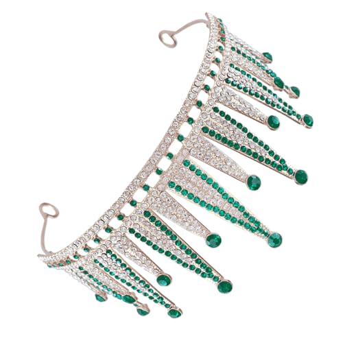 OATIPHO Strass Stirnband Tiara Krone Für Frauen Hochzeit Braut Geburtstagskronen Cosplay Accessoires Haarschmuck Mit Zinklegierung Für Verschiedene Anlässe von OATIPHO