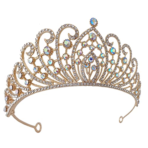 OATIPHO Krone Für Damen Hochzeit Mit Strasssteinen Diademe Für Braut Und Mädchen Kopfschmuck Für Bankette Und Tanzveranstaltungen Haarschmuck Für Hochzeitsfeier von OATIPHO