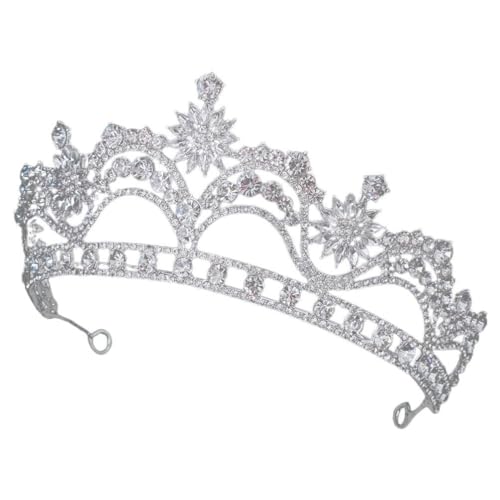 OATIPHO Brautkrone Strass-Hochzeits-Tiara Braut-Kristall-Königin-Krone Kopfschmuck Juwelenbesetztes Kronen-Stirnband Hochzeits-Haarschmuck Für Frauen Mädchen Abschlussball Party von OATIPHO