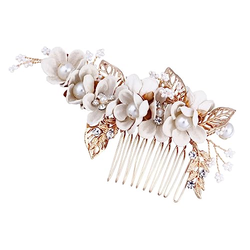 OATIPHO Brautschmuck Haarkamm Perlen für Damen Haaraccessoires für Hochzeiten Brautjungfern und Besondere Anlässe Hochwertiges Komfortables Design Haarbeschädigung von OATIPHO