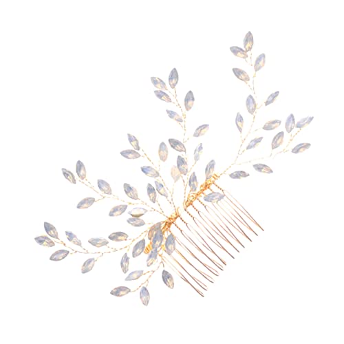 OATIPHO Brautschmuck Haarkamm mit Strass für Hochzeiten Eleganter Haarkamm für Bräute Gold Leicht und Vielseitig für Besondere Anlässe Wie Hochzeit Verlobung oder Abschlussball von OATIPHO