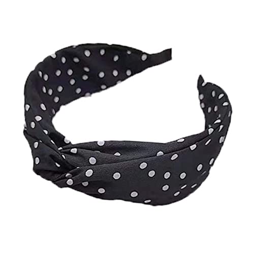 OATIPHO Dot Breitkrempiges Haarband aus Stoff Rutschfestes Damen Stirnband für Alltag Parties und Sport von OATIPHO