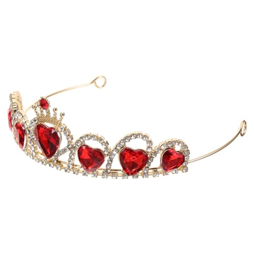 OATIPHO Bridal Crown Headdress Heart Design Handgefertigte Delicate Tiara für Hochzeiten Partys und Besondere Anlässe für Haartypen von OATIPHO