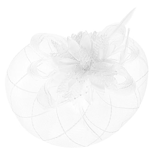 OATIPHO Bridal Plume Mini Hut Haarclip Eleganter Fascinator Für Hochzeiten Mit Zartem Netzmaterial Und Federn Perfektes Haaraccessoire Für Braut Und Feierlichkeiten von OATIPHO