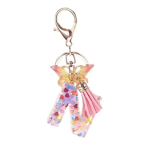 OATIPHO Schlüsselanhänger Mit Schmetterlingsmotiv Anfangsbuchstaben Aus Hochwertigem Material Für Taschen Gürtel Und Geldbörsen von OATIPHO