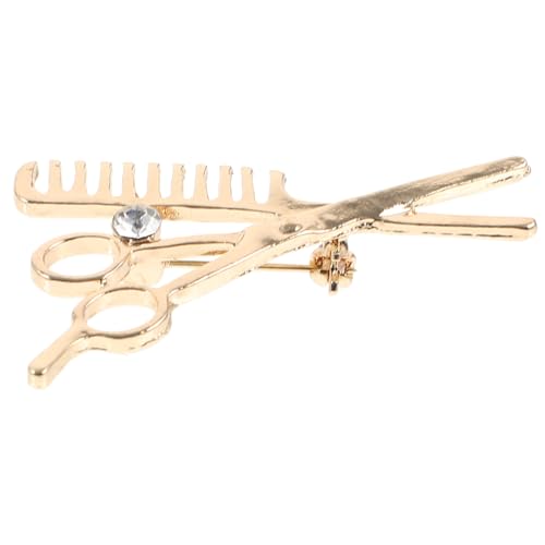 OATIPHO Anstecknadel Brosche Schere Und Kamm Dekorativ Modeschmuck Friseur Anzug Hut Pin Accessoire Für Damen Herren Friseurmode Geschenkidee von OATIPHO