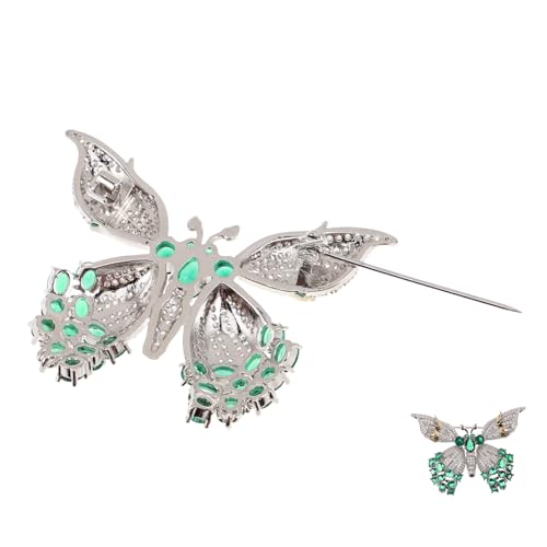 OATIPHO Schmetterlingsbrosche Mit Strasssteinen Für Damen Abzeichenbrosche Broschen Für Kleider Und Kleidung Stilvolle Hutbroschennadel von OATIPHO