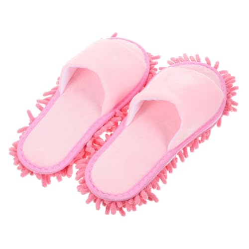 OATIPHO Chenille Mopp Hausschuhe Unisex Rutschfeste Waschbare Pantoffeln mit Großer Multifunktionale Bodenreinigungslatschen für Fliesen und Vinyl Bequeme Home Slippers von OATIPHO