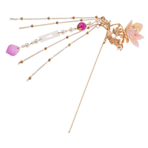 OATIPHO Chinesische Haarnadel Im Retro-stil Mit Perlen Und Quasten Lange Haarspange Für Frauen Und Mädchen Traditioneller Haarschmuck Für Alltagskleidung Und Festivals von OATIPHO