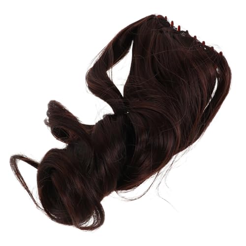 OATIPHO Pferdeschwanzverlängerung Mit Krallenclip Lockiges Haarteil in Dunkelbraun Haarverlängerung Für Frauen Einfache Anwendung Und Realistisches Aussehen OATIPHO Pferdeschwanzverlängerung Mit Krallenclip Lockiges Haarteil in Dunkelbraun Haarverlängerung Für Frauen Einfache Anwendung Und Realistisches Aussehen von OATIPHO