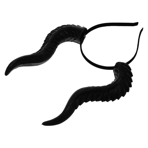 OATIPHO DIY Abnehmbares Dämonenhörner Haarreif aus Harz Leicht und Langlebig Passend Halloween Cosplay Haar-accessoire für Party Festival-kostümierungen von OATIPHO