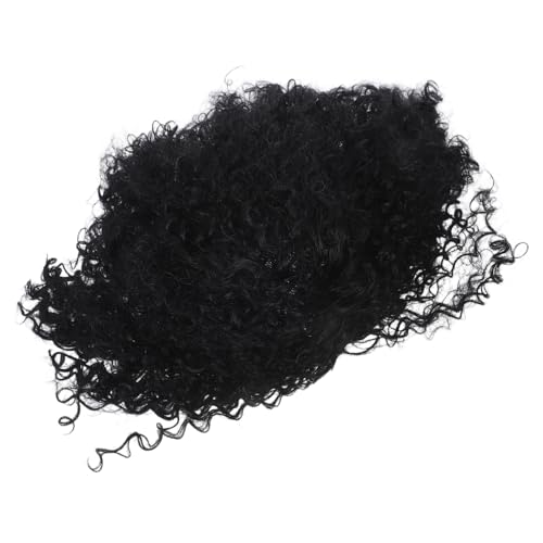 OATIPHO Damen Afro Kurzlockige Perücke Kurzhaar Synthetische Hochtemperaturfaser Leicht Atmungsaktiv Für Kostümpartys Cosplay Alltag Schwarz von OATIPHO