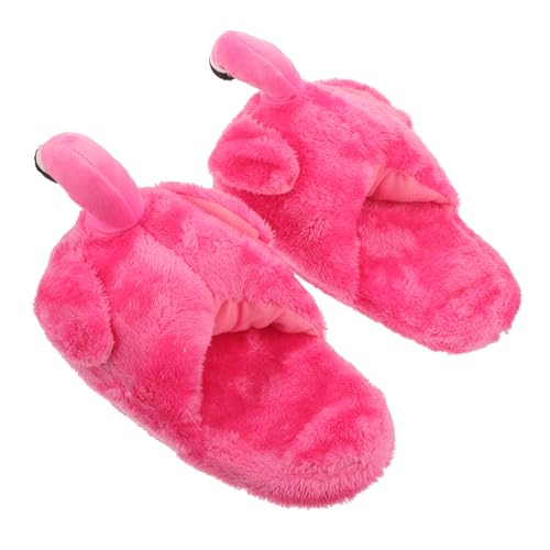 OATIPHO Damen Hausschuhe Flamingo Design Weiche Warme Rutschfeste Indoor Slippers mit Memory schaum Bequeme Stabile Hauspantoffeln für Zuhause und Büro Sohle Kuschelige Tiermotive von OATIPHO