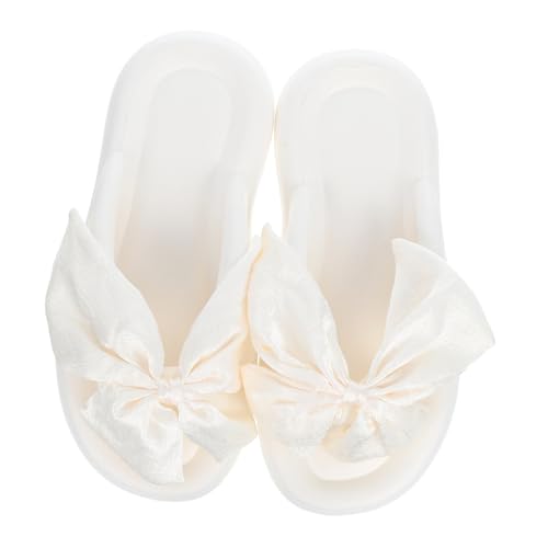 OATIPHO Strandsandalen Für Damen Reisesandalen Mit Schleife Stylische Sommersandalen Aus Seide Plateausandalen Für Strand Hochzeitsschuhe Mit Weicher Sohle Strandsandalen Für von OATIPHO