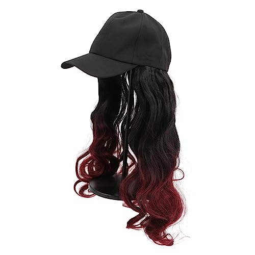 OATIPHO Damen Perücke Hut mit Langen Lockigen Haaren Haarverlängerung mit Kappe Bequem und Atmungsaktiv für Partys und Alltag Halterung OATIPHO Damen Perücke Hut mit Langen Lockigen Haaren Haarverlängerung mit Kappe Bequem und Atmungsaktiv für Partys und Alltag Halterung von OATIPHO
