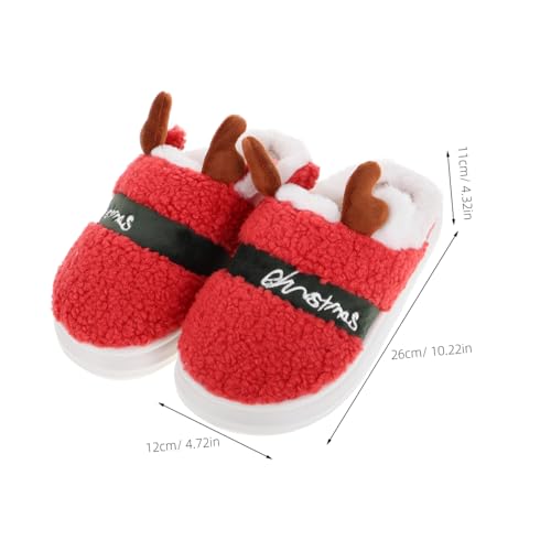 OATIPHO Damen Reindeer Hausschuhe Warm Flauschig Winter Pantoffeln Rutschfest Outdoor Slippers Kuschelige Weihnachts Mokassins für Frauen Robuste Sohle Haus und Straßenschuhe von OATIPHO
