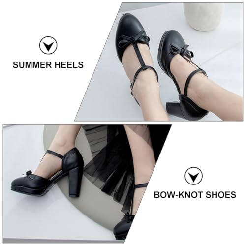 OATIPHO Damen Sandalen mit Klobigem Absatz Atmungsaktiv Hautfreundlich Modisch Stabile Absatzhöhe für Langes Tragen Geeignet für Frühling und Sommer Elegante Lady Schuhe mit von OATIPHO