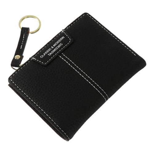 OATIPHO 1stück Karten Schlüsselanhänger Münzbeutel Für Damen Für Karten Geld Und Schlüssel Stilvoller Begleiter Schwarz Für Täglichen Gebrauch Und Unterwegs von OATIPHO