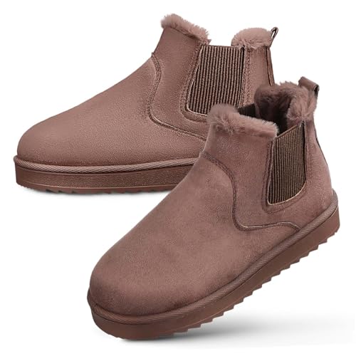 OATIPHO Schneestiefel Damen Winterstiefel Warme Kurze Stiefel Stiefeletten Schneestiefel Für Damen Schneeschuhe Für Frauen Mädchen von OATIPHO