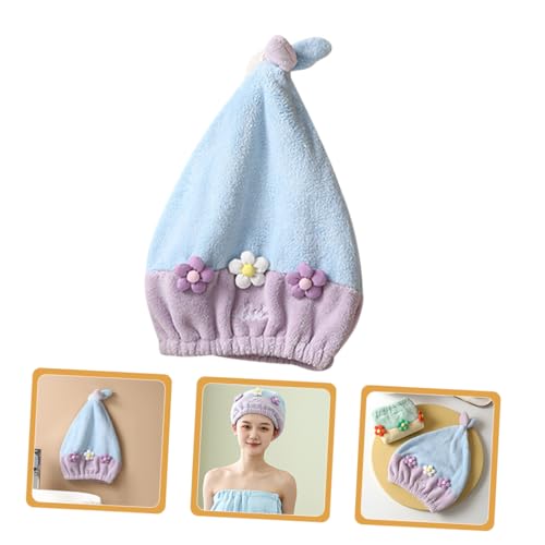 OATIPHO Duschhaube aus Korallenvlies Kappen Haare trocknende Motorhaube Handtuch zum Haare trocknen schnell trocknender Hut Haartuch Kopftuch schnelltrocknender Hut Haartücher Duschhüte von OATIPHO