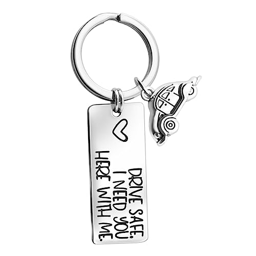 OATIPHO 1stück Schlüsselanhänger Mit Drive Safe Auto Und Geschenkbox Schlüsselring-Design Für Sicheres Für Und Väter von OATIPHO