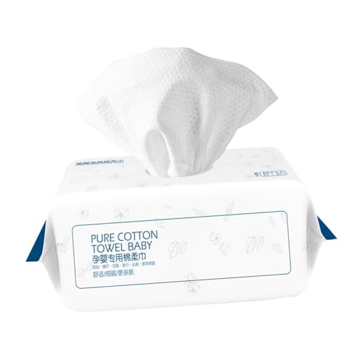 OATIPHO 80stücke Weiß Einweg Reinigungstuch Gesichts Handtuch Waschlappen Abnehmbare Tücher Kosmetik Körperpflege Tissue von OATIPHO