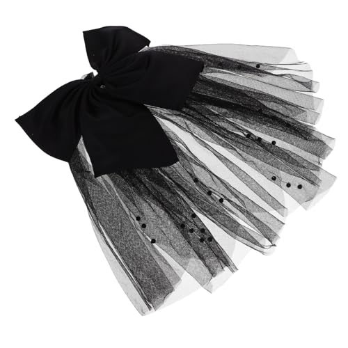 OATIPHO Eleganter Brautschleier mit Schleifen Design Hochzeits Haarklammer für Besondere Anlässe Langtitel Mehrlagiger Bowknot Brautschleier Charmante Hochzeits Haarklammer für Damen für von OATIPHO