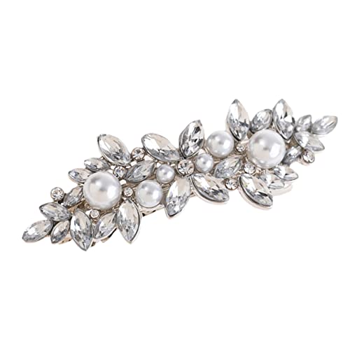 OATIPHO Entenschnabel-haar-accessoires Frauen Barrette Bräute Brauthaar Hochzeitshaar Für Die Braut Haare Der Brautjungfer Haarspangen Mit Strass Bobby Braut- Legierungsbeschichtung von OATIPHO