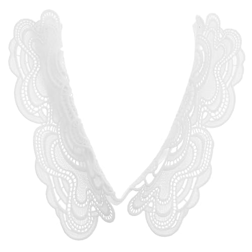 OATIPHO Abnehmbarer Falscher Kragen Für Damen Spitzen-revers-top-accessoire Weißer Rand Bequem Und Modisch Für Ihr Outfit von OATIPHO