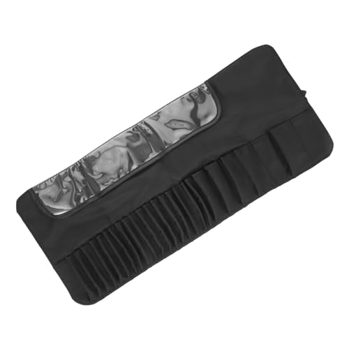 OATIPHO Faltbare Make Up Pinsel Aufbewahrungstasche Tragbarer Roll Up Organizer für Kosmetikwerkzeuge für Reisen aus Wasserdichtem mit Praktischen Fächern Kompakt und Leicht zu Reinigen von OATIPHO