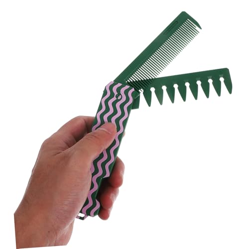 OATIPHO Faltbarer Kamm Für Reisen Tragbarer Reisekamm Mit Breiten Zähnen Für Haarwurzelvolumen Kompakter Faltbarer Haarkamm Als Taschenkamm Für Damen Massage-haarwerkzeug Ohne von OATIPHO