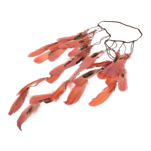 OATIPHO Federhaarbänder für Handgefertigtes Accessoire mit Langen Flauschigen Federn Partys Reisen und Vielseitig Tragbar Haarband oder Hutband von OATIPHO