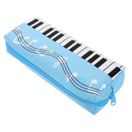 OATIPHO Federmäppchen Klaviertastatur Tragbare Stifttasche für Schule Großes Fassungsvermögen Langlebiges Canvas Organizer für Stifte und Marker von OATIPHO