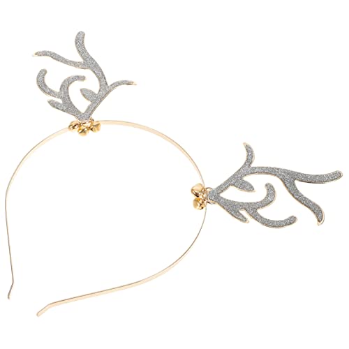 OATIPHO Festliches Rentier Geweih Stirnband mit Bunten Glocken Elastisches Haarschmuck Accessoire für Erwachsene Langlebig und Bequem für Weihnachtsfeiern und Kostümpartys von OATIPHO