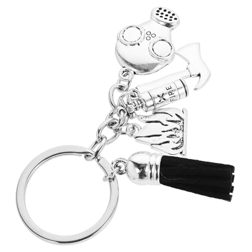 OATIPHO Schlüsselanhänger mit Feuerwehrmann- Feuerwehrmann- Schlüsselanhänger mit Luftschlangen Einzigartiger Feuerwehrmann-schlüsselanhänger für Die Tasche von OATIPHO
