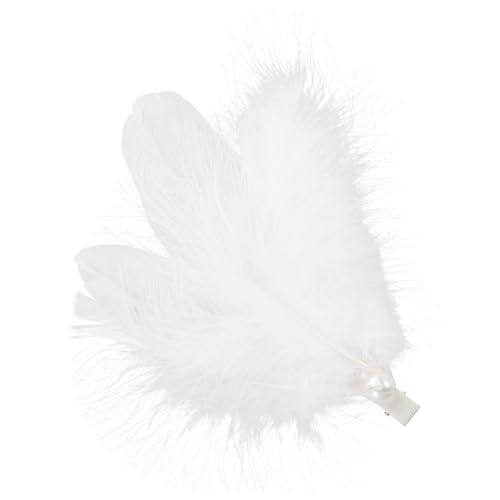 OATIPHO Flauschige Haarspange Für Mädchen Weiß Süßes Kopfstück Für Ballett Und Feenkostüme Dekorative Haar-accessoires Für Partys Und Hochzeiten von OATIPHO