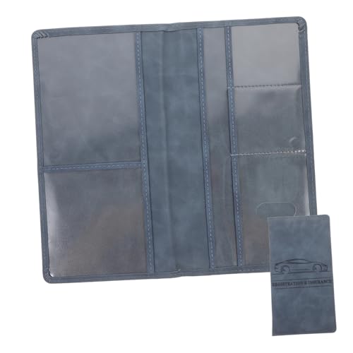 OATIPHO Car Registration Und Versicherungskartenhülle Aus Pu Multifunktionale Aufbewahrung Für Fahrzeugschein Und Kreditkarten Für Auto Reisen Und Büro von OATIPHO