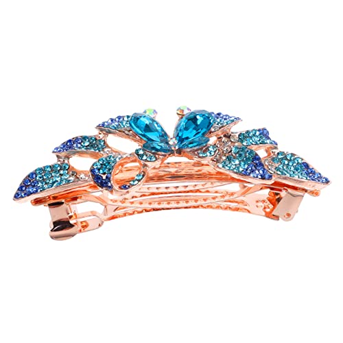 OATIPHO Funkelnde Strass Haarspange für Damen Metall Haarklammer Eleganter Haarschmuck für Hochzeiten und Festliche Anlässe mit Glitzerstein Verzierung von OATIPHO