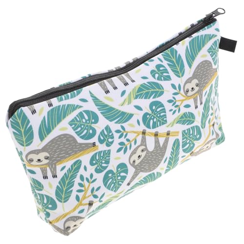 OATIPHO Gedruckte Kosmetiktasche mit Faultier Muster Praktischer Organizer für Damen für Schminkutensilien und Tägliche Essentials Robustes Dacron Material als von OATIPHO