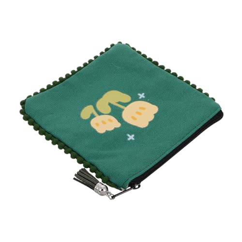 OATIPHO Damen Portemonnaie Mit Quaste Trendiger Und Tragbarer Münzbeutel Sattem Grün Für Täglichen Gebrauch Und Besondere Anlässe Für Mädchen Und von OATIPHO