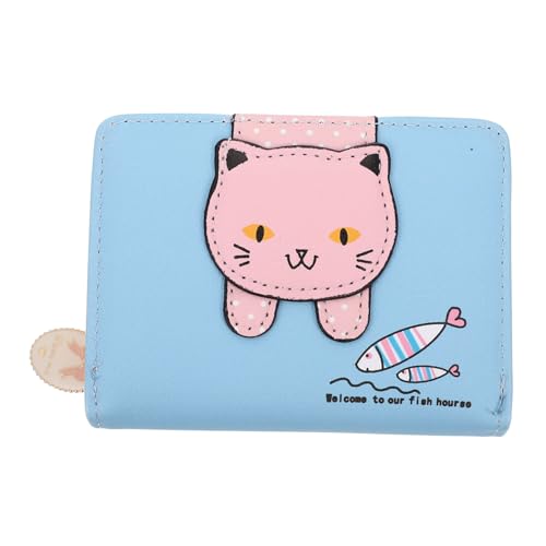 OATIPHO Kreativer Titel Katzenmotiv Geldbörse Für Damen Lustiges Tragbares Münzfach Mit Reißverschluss Für Karten Und Kleingeld Für Alltag Reisen Und Shopping von OATIPHO