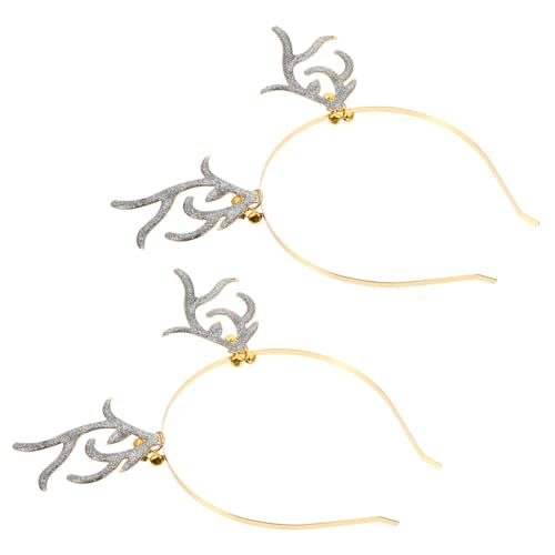 OATIPHO Weihnachts-rentier-geweih-stirnband Goldenes Haarband Mit Glöckchen Für Weihnachts-feiern Und Karneval Leicht Und Angenehm Zu Tragen Für Erwachsene Und Junge Mädchen von OATIPHO