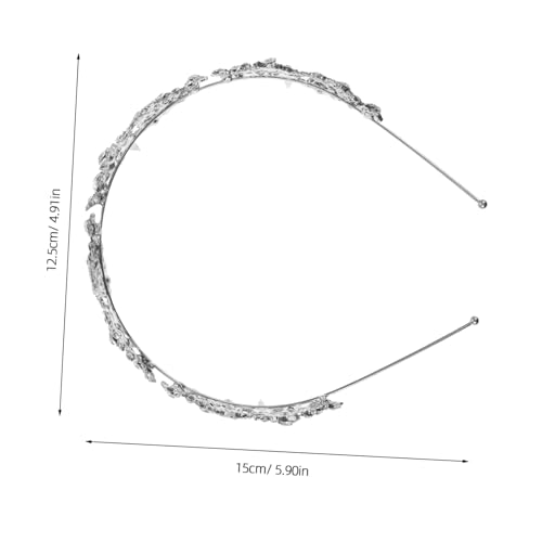 OATIPHO Glitzerndes Stern Haarband Bridal Wedding Headpiece mit Strassbesetztem Stirnband Robustes Leichtes Brautschmuck Accessoire für Hochzeiten Frisuren Braut und Brautjungfern von OATIPHO