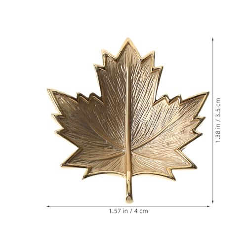 OATIPHO Goldene Ahornblatt Brosche Damen Lapel Pin mit Emaille Elegante Herbst-anstecknadel für Kleider Mäntel Schals Leichtes Vielseitiges Accessoire für Festliche Anlässe und Alltag von OATIPHO