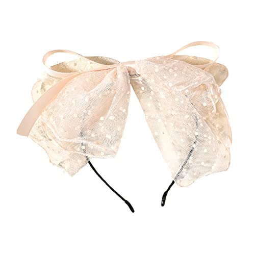 OATIPHO Großes Mesh Bow Kopfbande für Damen Haarschmuck Accessoire mit Zarter Schleifenverzierung für Partys und Hochzeiten um Ihren Look zu Vervollständigen von OATIPHO