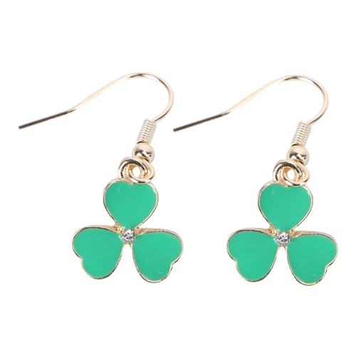 OATIPHO Grüne Damen Ohrringe Kleeblatt Design Modische Leichte Alloy Ohrhänger Alltag Schmuck für Party und Patrick's Day von OATIPHO