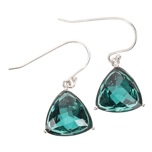 OATIPHO Grüne Geometrische Tropfen-ohrringe Für Damen Lange Baumelnde Ohrringe Glitzernder Schmuck Für Alltag Und Freizeit-outfits von OATIPHO