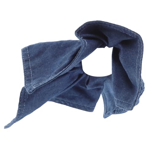 OATIPHO Haarbänder Aus Jeansstoff Blaue Elastische Haarfliegen Für Dickes Lockiges Haar Haargummis Für Dickdarm Dunkle Farbe Haarschmuck Für Frauen Und Mädchen von OATIPHO